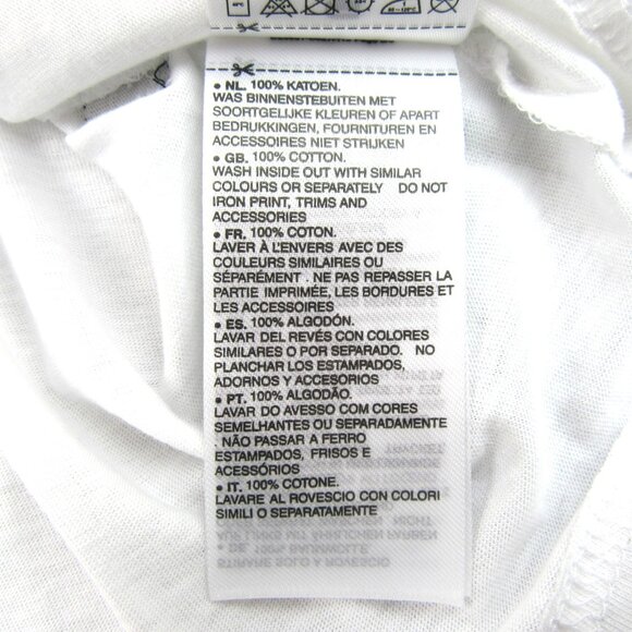 G-Star Raw White Graphic Logo Short Sleeve T-Shirt Mens Size Large Tee NEW - Picture 10 of 12